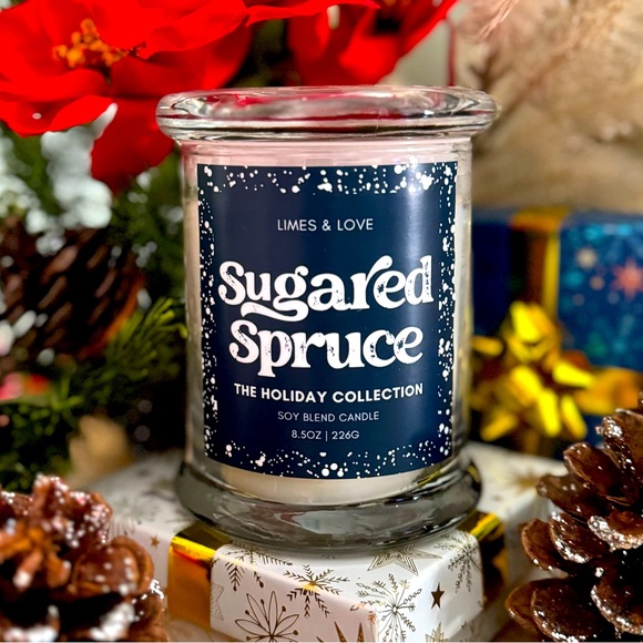 🌲NEW SCENT!🌲Sugared Spruce Scented Holiday Candle - Picture 1 of 4